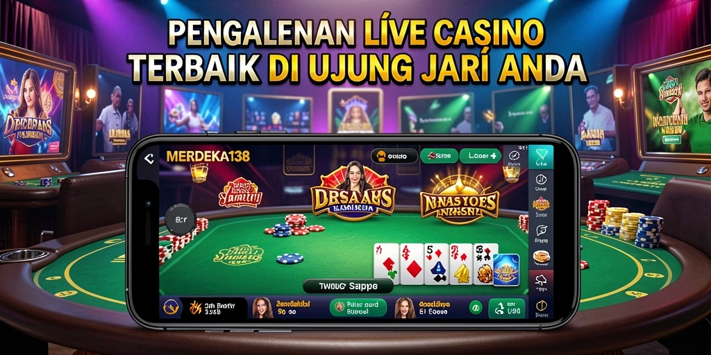 Tampilan gameplay interaktif dari MERDEKA138 di Live Casino yang menarik.