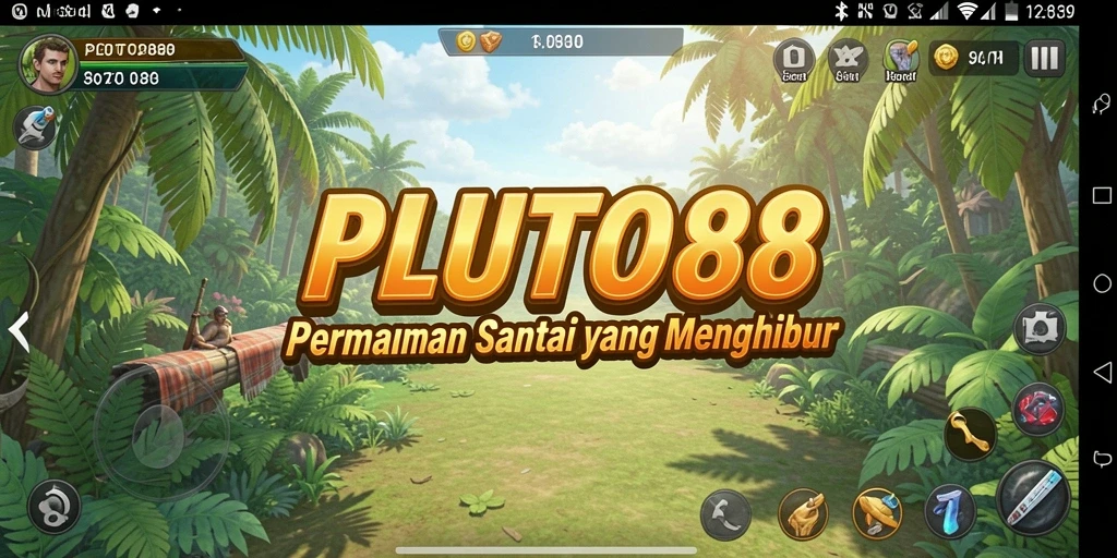 Tangkapan layar PLUTO88 menampilkan gameplay yang ceria dan mengasyikkan.