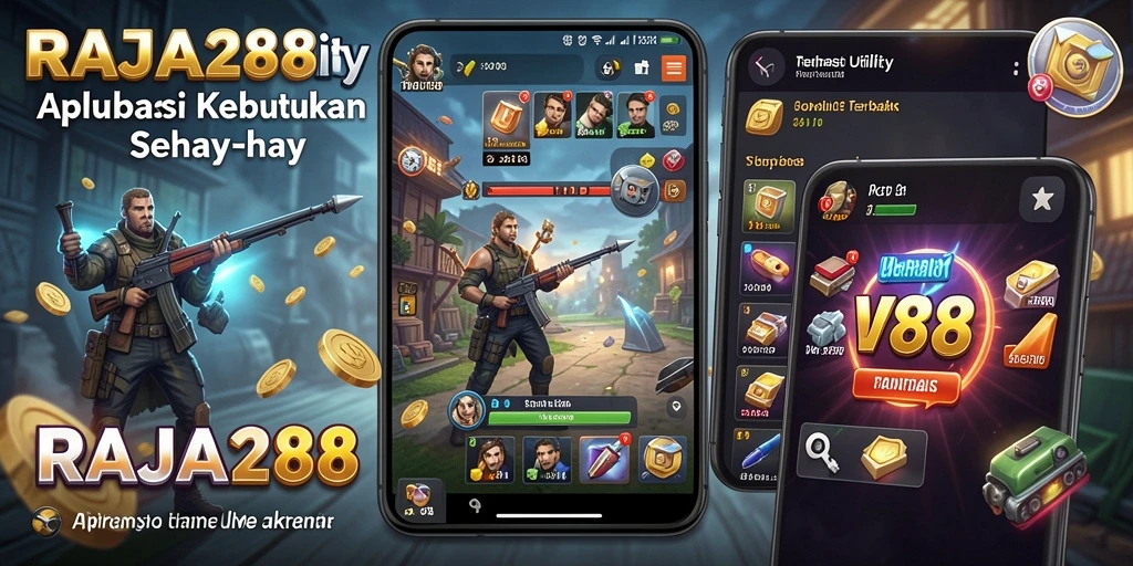 Tampilan menarik dari aplikasi RAJA288 yang memudahkan pengguna.