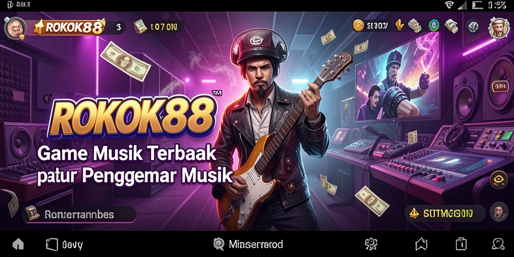 Screenshot gameplay ROKOK88 yang menampilkan tantangan musik.