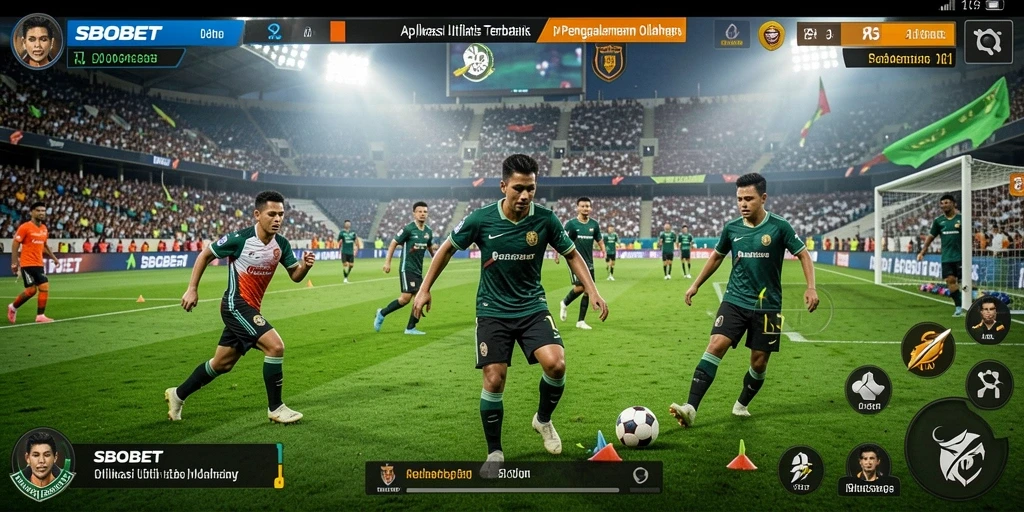 Tampilan utama SBOBET dengan informasi olahraga yang terkini.