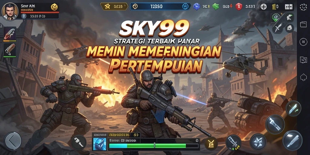 Tampilan gameplay SKY99 yang mendebarkan dengan pertempuran strategis.