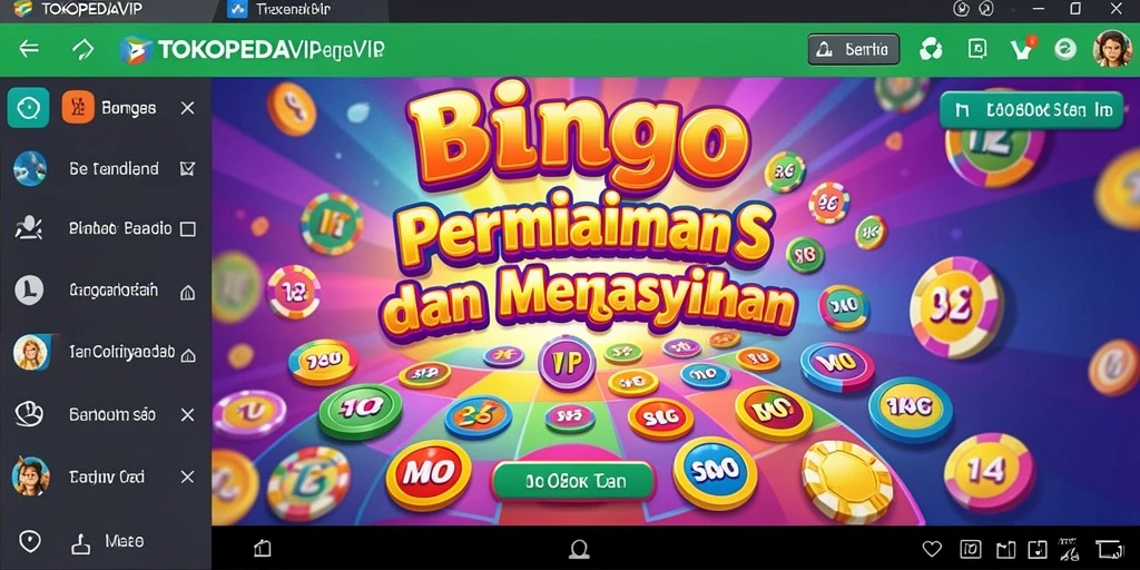 Screenshot gameplay TOKOPEDIAVIP menampilkan keseruan bermain Bingo dengan komunitas.