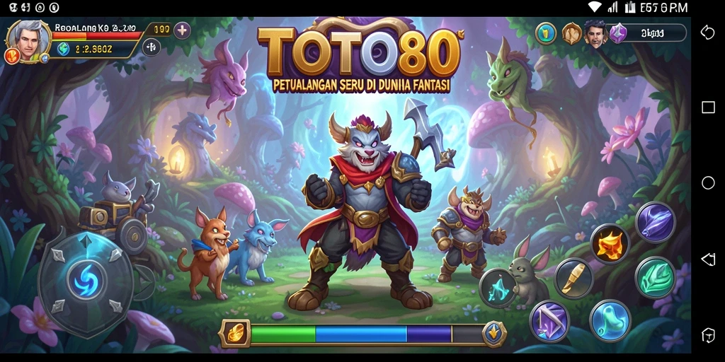 Screenshot gameplay TOTO80 menunjukkan petualangan menarik di dunia fantasi.