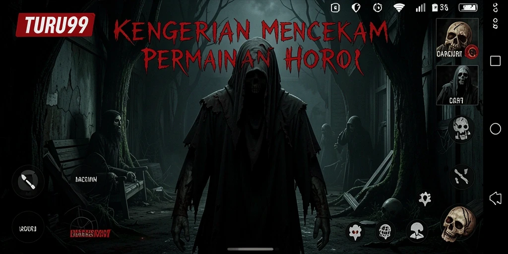 Tampilan gameplay TURU99 yang mencekam dan menegangkan.