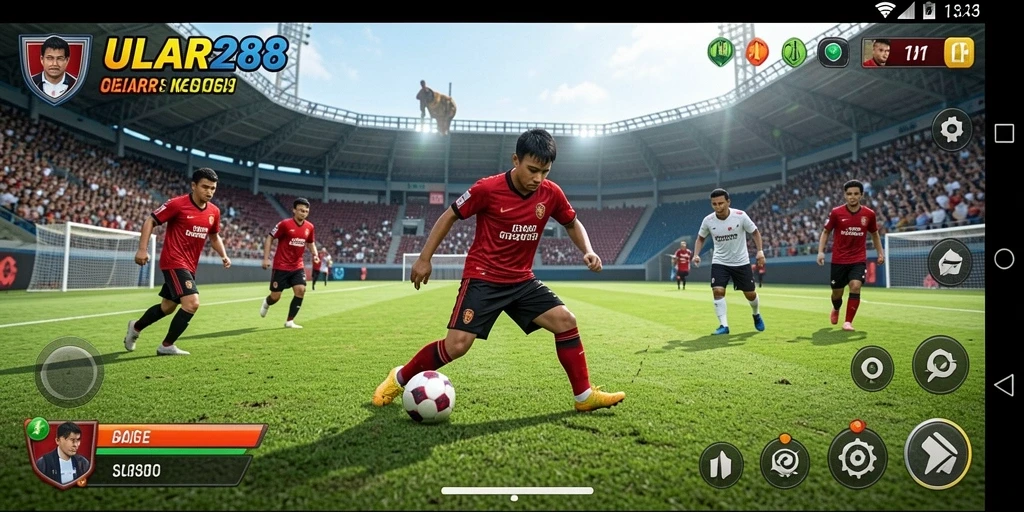 Tampilan gameplay ULAR288 yang penuh aksi olahraga.