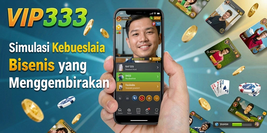 Menampilkan gameplay seru dalam membangun bisnis Tycoon.