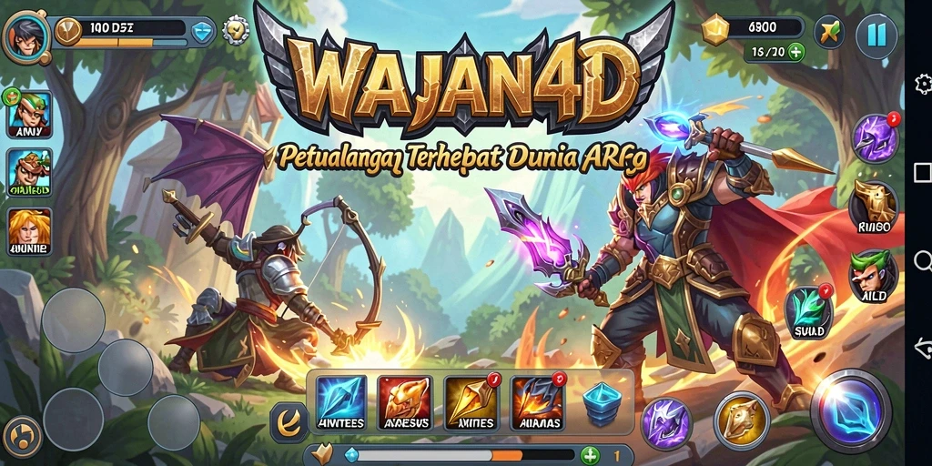 Tampilan gameplay ARPG WAJAN4D yang mendebarkan dan penuh aksi.