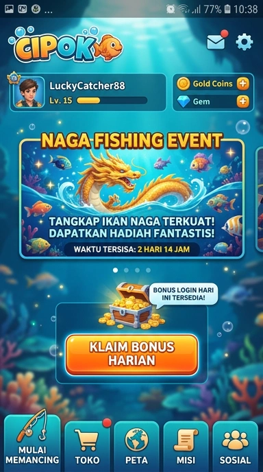 Screenshot fitur unggulan aplikasi cipok yang memudahkan pengguna.